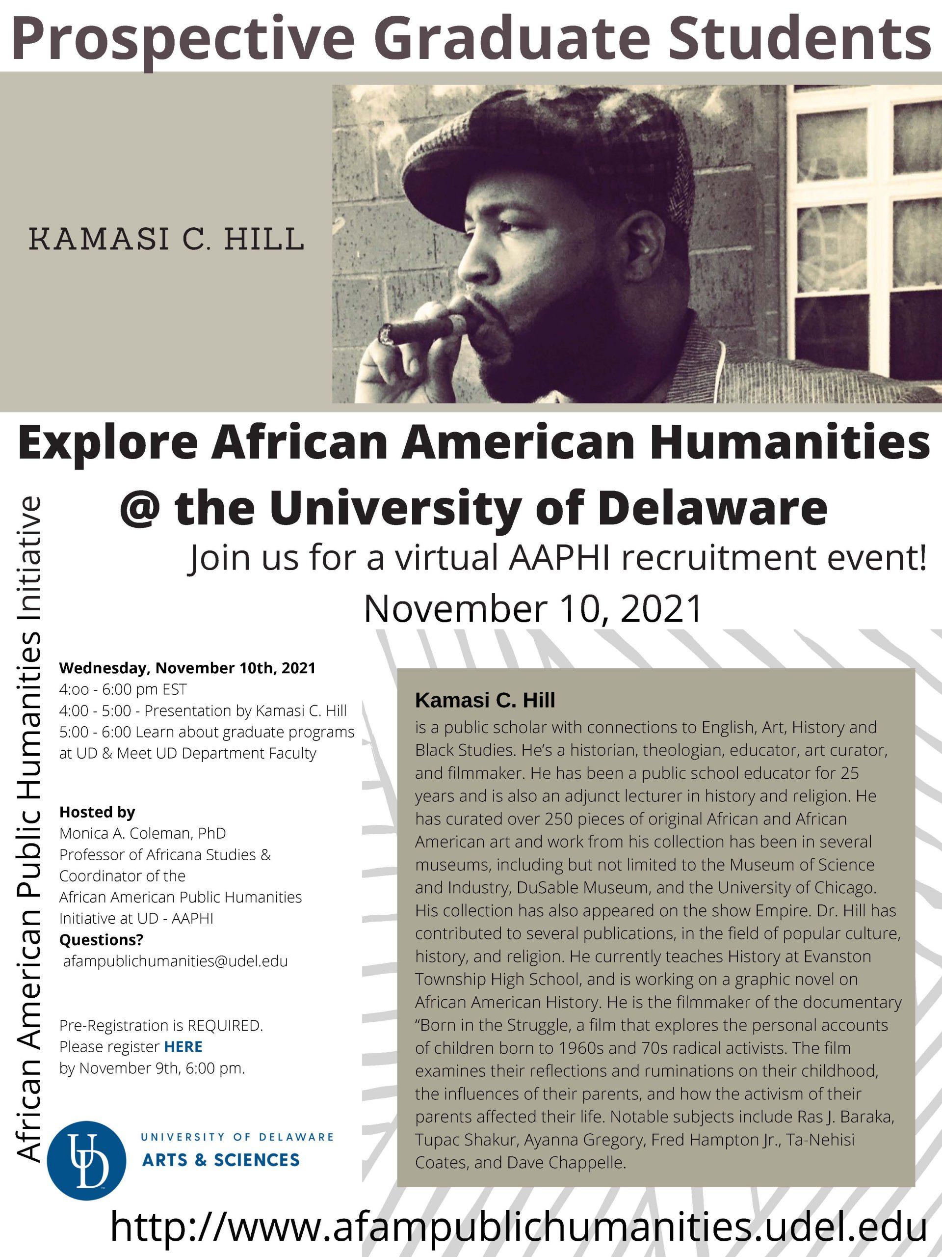 African American Public Humanities Initiative Fall 2021 Recruitment Event